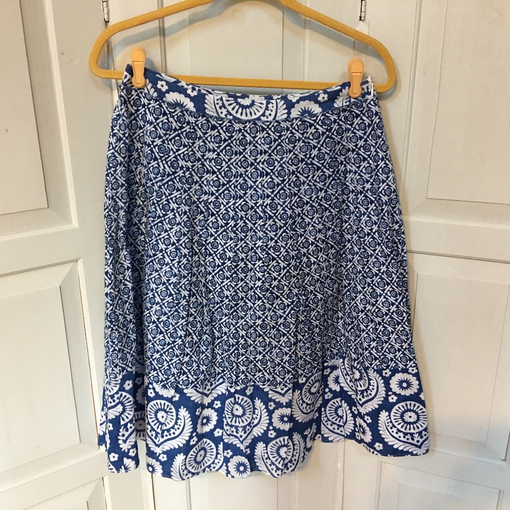 MICHAEL Michael Kors Blue and White Skirt